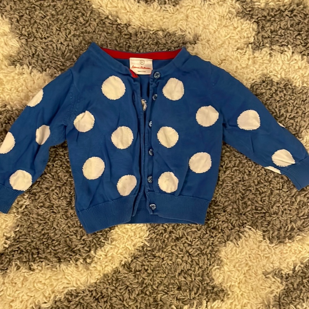 Hanna Andersson Polka Dot Cardigan